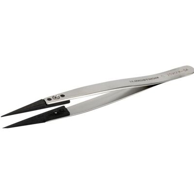 Irimo, Pinzette, Pinzette mit austauschbaren Carbonfaserspitzen, ESD-sicher, Typ 259CFR, mit feinen, spitzen und sta Irimo, Pinzette, Pinzette mit austauschbaren Carbonfaserspitzen, ESD-sicher, Typ 259CFR, mit feinen, spitzen und sta