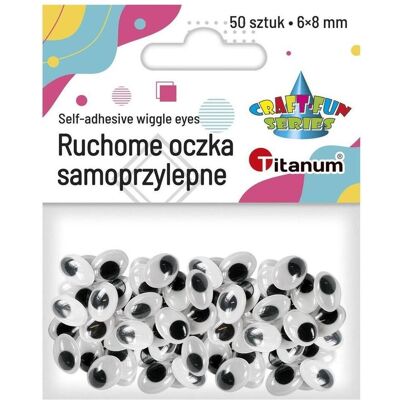 Titanum, Künstliche Wimpern, Selbstklebende Augen ohne Wimpern 6x8mm oval 50 Stk (Künstliche Wimpern) Titanum, Künstliche Wimpern, Selbstklebende Augen ohne Wimpern 6x8mm oval 50 Stk (Künstliche Wimpern)