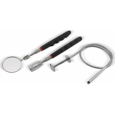 Chilitec, Pinzette, Teleskop Tool Set "CT-3in1" Spiegel, Magnet mit LED, Flex Greifer Chilitec, Pinzette, Teleskop Tool Set "CT-3in1" Spiegel, Magnet mit LED, Flex Greifer