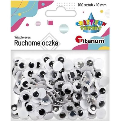 Titanum, Künstliche Wimpern, Augen ohne Kleber und Wimpern 10mm 100 Stk Titanum, Künstliche Wimpern, Augen ohne Kleber und Wimpern 10mm 100 Stk