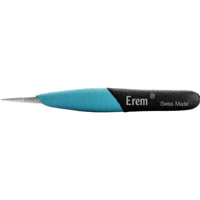 Weller Erem, Pinzette, ESD-sichere Pinzette mit geriffelten Spitzen, Präzisionspinzette, Edelstahl, 120mm Weller Erem, Pinzette, ESD-sichere Pinzette mit geriffelten Spitzen, Präzisionspinzette, Edelstahl, 120mm