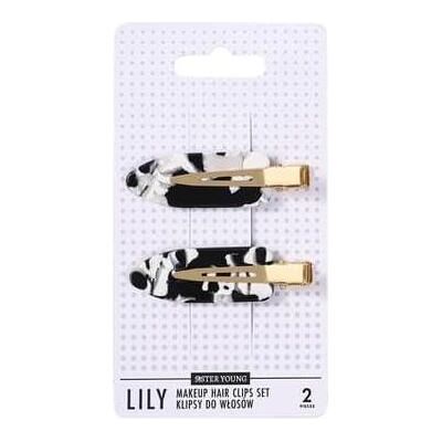 Galeria Hobby, Haarklammer + Haarclips, Sister Young Lily Makeup Hair Clips Set Black & White 2 Pieces (2 Stk.) Galeria Hobby, Haarklammer + Haarclips, Sister Young Lily Makeup Hair Clips Set Black & White 2 Pieces (2 Stk.)