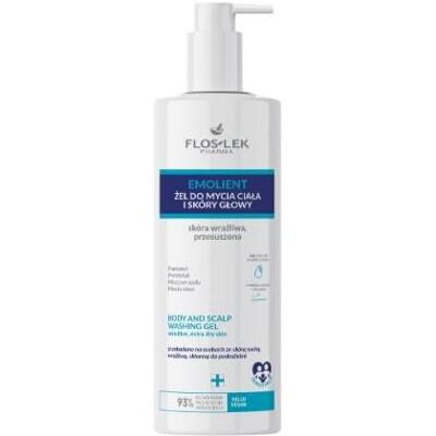 Floslek, Duschmittel, Fos-lok Emolimo-Körper und Kopfhautgelempfindlichkeit, trocken, 400 ml (400 ml) Floslek, Duschmittel, Fos-lok Emolimo-Körper und Kopfhautgelempfindlichkeit, trocken, 400 ml (400 ml)