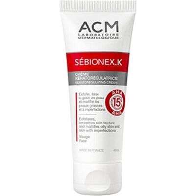 ACM, Handcreme, AHA Acid SÃbionex K Keratoregulating Cream - Keratoregulating cream for problematic skin and (40 ml) ACM, Handcreme, AHA Acid SÃbionex K Keratoregulating Cream - Keratoregulating cream for problematic skin and (40 ml)