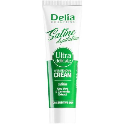 Delia Cosmetics Satine Ultra-Delicate Haarentfernung Creme für empfindliche Haut Delia Cosmetics Satine Ultra-Delicate Haarentfernung Creme für empfindliche Haut