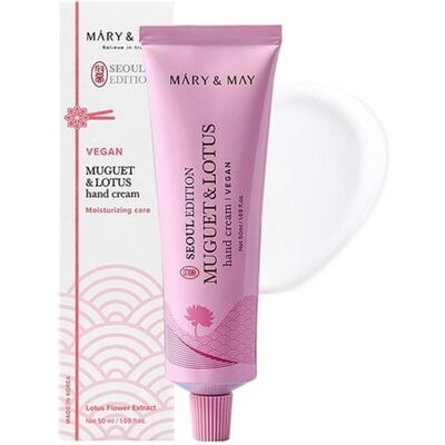 Mary&May, Handcreme, Seoul Edition Muguet & Lotus Hand Cream - Korean Moisturizing Vegan (50 ml) Mary&May, Handcreme, Seoul Edition Muguet & Lotus Hand Cream - Korean Moisturizing Vegan (50 ml)
