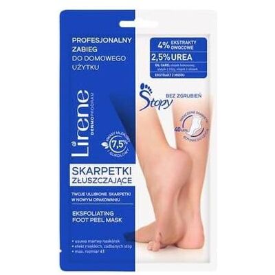 Lirene Fußpflege - Feuchtigkeits- und Peeling-Fußmaske - 2,5% Urea Lirene Fußpflege - Feuchtigkeits- und Peeling-Fußmaske - 2,5% Urea