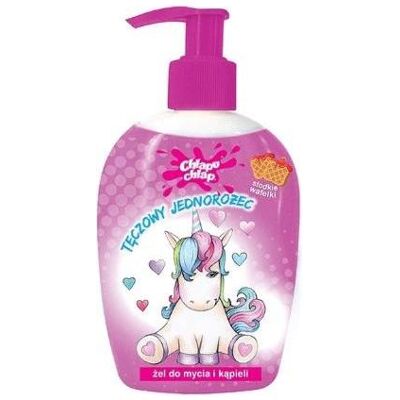 Chlapu Chlap, Badezusatz, Regenbogen Splap Regenbogen Einhorn -Reinigungsgel und Bad süsse Waffeln, 236 ml (236 ml) Chlapu Chlap, Badezusatz, Regenbogen Splap Regenbogen Einhorn -Reinigungsgel und Bad süsse Waffeln, 236 ml (236 ml)