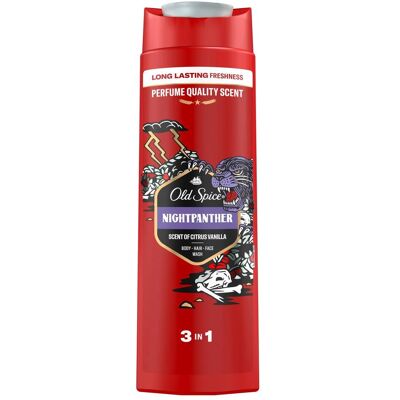 Old Spice - Night Panther - 400 ml - 3-in-1 - Duschgel Old Spice - Night Panther - 400 ml - 3-in-1 - Duschgel