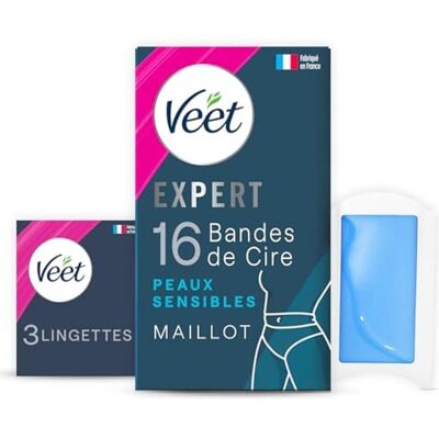 Veet Expert Wachsstreifen für empfindliche Haut - 16 Stück Veet Expert Wachsstreifen für empfindliche Haut - 16 Stück