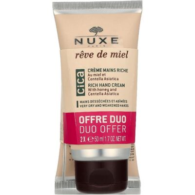 Nuxe, Handcreme, - Set of hand creams Rêve De Miel Cica (Rich Hand Cream) 2 x 50 ml (100 ml) Nuxe, Handcreme, - Set of hand creams Rêve De Miel Cica (Rich Hand Cream) 2 x 50 ml (100 ml)