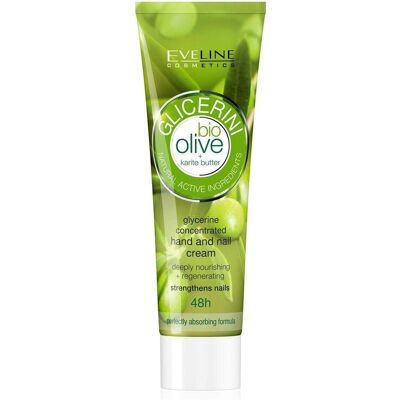 Eveline, Handcreme, Kosmetik Glicerini Feuchtigkeitsspendende Repair-Handcreme mit Olivenextrakt 100ml Hydro Boost (100 ml) Eveline, Handcreme, Kosmetik Glicerini Feuchtigkeitsspendende Repair-Handcreme mit Olivenextrakt 100ml Hydro Boost (100 ml)