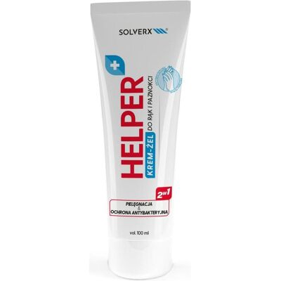 Solverx, Handcreme, Helper Cream-Gel For Hands And Nails Care & Antibacterial Protection 100Ml (100 ml) Solverx, Handcreme, Helper Cream-Gel For Hands And Nails Care & Antibacterial Protection 100Ml (100 ml)