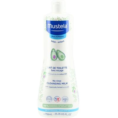 Mustela, Babykörperpflege, Reinigungsmilch normale Haut Flasche 750 ml Mustela, Babykörperpflege, Reinigungsmilch normale Haut Flasche 750 ml