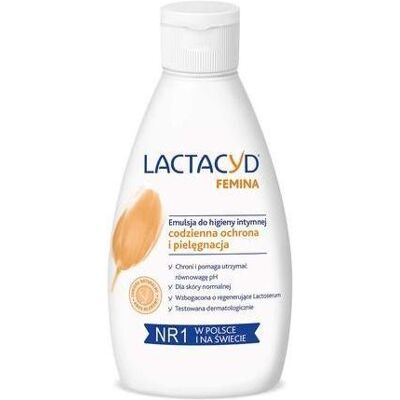 Lactacyd, Intimpflege, Femina Intimhygiene Emulsion Tägliches schützendes Waschmittel 200ml (Intimwaschlotion, 200 ml) Lactacyd, Intimpflege, Femina Intimhygiene Emulsion Tägliches schützendes Waschmittel 200ml (Intimwaschlotion, 200 ml)
