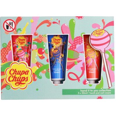 Chupa Chups Hand- und Nagelcreme-Set - Duftende Pflegesammlung Chupa Chups Hand- und Nagelcreme-Set - Duftende Pflegesammlung
