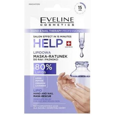 Eveline, Handcreme, Hand und Nagel Therapie Lipid Maske für Hände 7ml Eveline, Handcreme, Hand und Nagel Therapie Lipid Maske für Hände 7ml