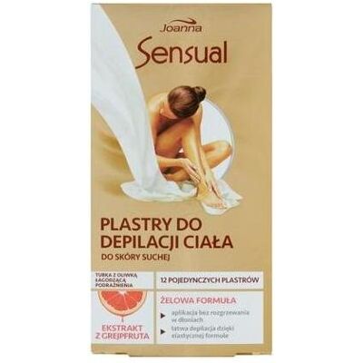 Joanna, Wachs + Enthaarungscreme, Sensual Body Hair Removal Patches With Z Extract (12x, 180 g) Joanna, Wachs + Enthaarungscreme, Sensual Body Hair Removal Patches With Z Extract (12x, 180 g)