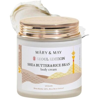 Mary&May, Bodylotion, Seoul Edition Shea Butter & Rice Bran Body Cream Korean Vegan (Körpercreme, 250 ml) Mary&May, Bodylotion, Seoul Edition Shea Butter & Rice Bran Body Cream Korean Vegan (Körpercreme, 250 ml)