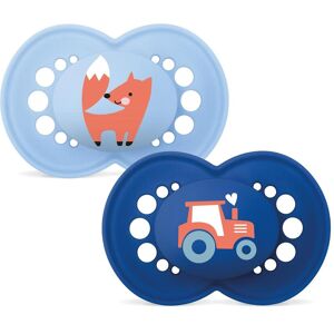 MAM, Nuggi, - Original Silk 2p Box V - Blue - 16-36 months (2x, 16 - 36 Monate) MAM, Nuggi, - Original Silk 2p Box V - Blue - 16-36 months (2x, 16 - 36 Monate)
