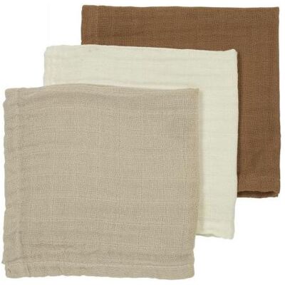 Meyco, Pucktuch + Nuscheli, Pre-washed Musselin Spucktücher 3-Pack (30 x 30 cm) Meyco, Pucktuch + Nuscheli, Pre-washed Musselin Spucktücher 3-Pack (30 x 30 cm)