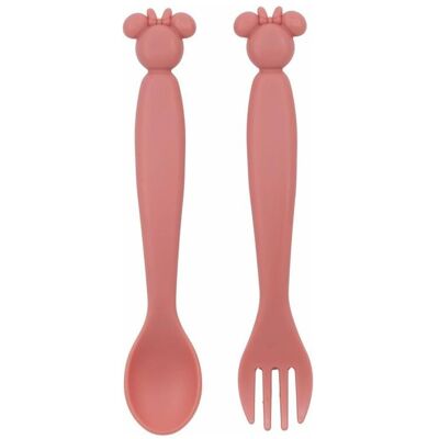Disney Interactive Studios, Kindergeschirr + Kinderbesteck, 2er-Set Besteck Silhouette Minnie Disney Interactive Studios, Kindergeschirr + Kinderbesteck, 2er-Set Besteck Silhouette Minnie