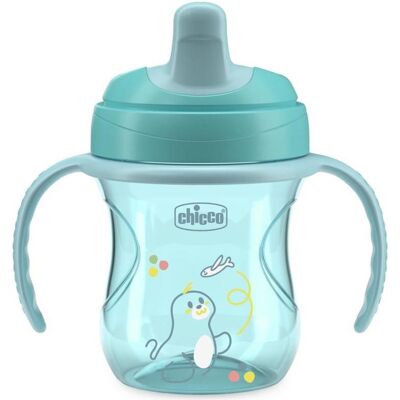 Chicco Babyflasche, TRAINING Cup Blue 6m+ (200 ml) Chicco Babyflasche, TRAINING Cup Blue 6m+ (200 ml)