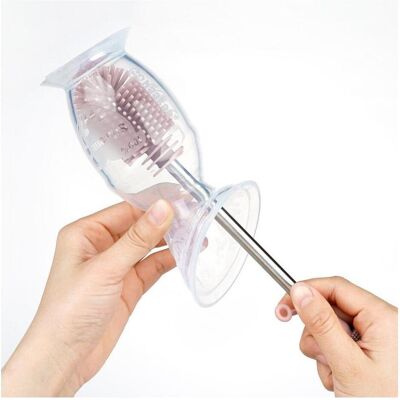 Haakaa - Two-Sided Silicone Brush - Hellgrau - Reinigungsbürsten Set Haakaa - Two-Sided Silicone Brush - Hellgrau - Reinigungsbürsten Set