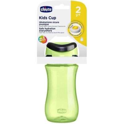 Chicco Kindergeschirr + Kinderbesteck, Travel Cup Green 2Y+ Chicco Kindergeschirr + Kinderbesteck, Travel Cup Green 2Y+