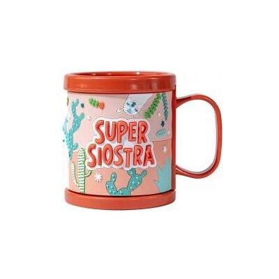 Be happy gifts, Kindergeschirr + Kinderbesteck, 3D Super Sister Kinderbecher Be happy gifts, Kindergeschirr + Kinderbesteck, 3D Super Sister Kinderbecher