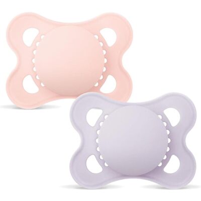 MAM, Nuggi, - Orig Silk Pacifiers - Pink - 0-6 months (0 - 6 Monate) MAM, Nuggi, - Orig Silk Pacifiers - Pink - 0-6 months (0 - 6 Monate)