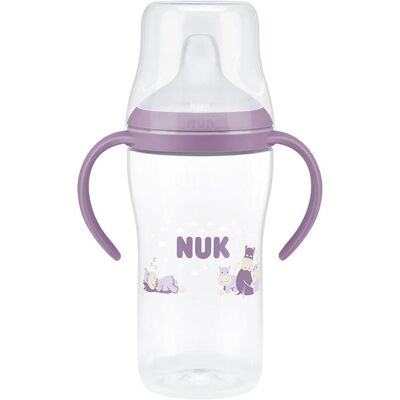 NUK, Babyflasche, Perfekte Übungsflasche mit Temperaturkontrolle für Hippo (260 ml) NUK, Babyflasche, Perfekte Übungsflasche mit Temperaturkontrolle für Hippo (260 ml)