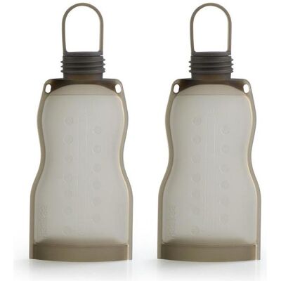 Haakaa - 2x260ml - Silikon - BPA-frei - Milchbehältertaschen Haakaa - 2x260ml - Silikon - BPA-frei - Milchbehältertaschen