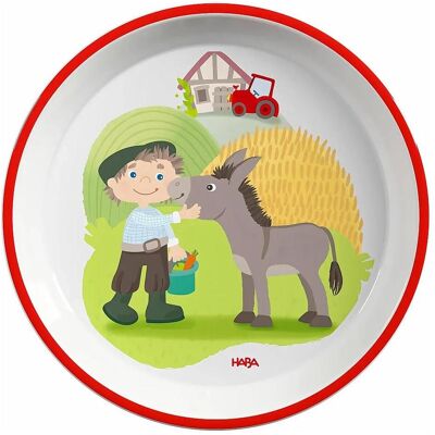 Haba, Kindergeschirr + Kinderbesteck, Teller Bauernhof Haba, Kindergeschirr + Kinderbesteck, Teller Bauernhof