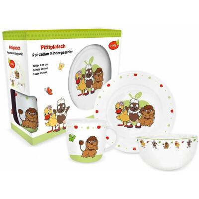 Trötsch, Kindergeschirr + Kinderbesteck, Pittiplatsch und Freunde Geschi Trötsch, Kindergeschirr + Kinderbesteck, Pittiplatsch und Freunde Geschi