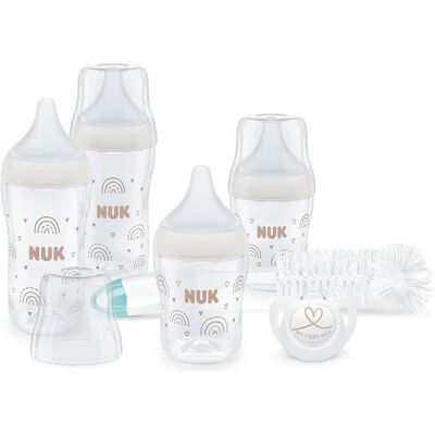 NUK Perfect Match Perfect Start - 0-6+ Monate - anti‑kolik - 4 Flaschen - Baby Flaschenset NUK Perfect Match Perfect Start - 0-6+ Monate - anti‑kolik - 4 Flaschen - Baby Flaschenset