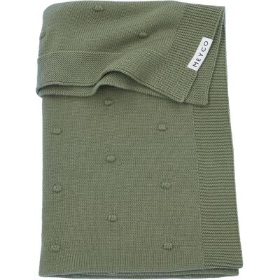 Meyco, Babydecke, Babydecke gross Mini Knots - forest green - 100x150cm (150 x 100 cm) Meyco, Babydecke, Babydecke gross Mini Knots - forest green - 100x150cm (150 x 100 cm)