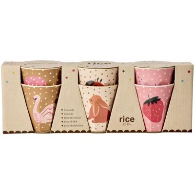 Rice, Kindergeschirr + Kinderbesteck, - Melamine Kids Cup with Fairytale Print - Small - 160 ml - 6 Pack Rice, Kindergeschirr + Kinderbesteck, - Melamine Kids Cup with Fairytale Print - Small - 160 ml - 6 Pack