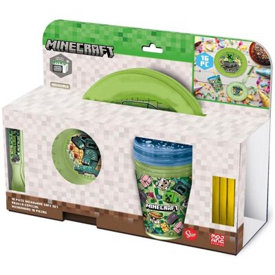 Minecraft, Kindergeschirr + Kinderbesteck, - Party Kit (68635) Minecraft, Kindergeschirr + Kinderbesteck, - Party Kit (68635)