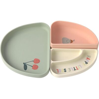 Lässig, Kindergeschirr + Kinderbesteck, Kinderteller & Breischalen Silikon Trennschalen Set Section Dish Set Lässig, Kindergeschirr + Kinderbesteck, Kinderteller & Breischalen Silikon Trennschalen Set Section Dish Set
