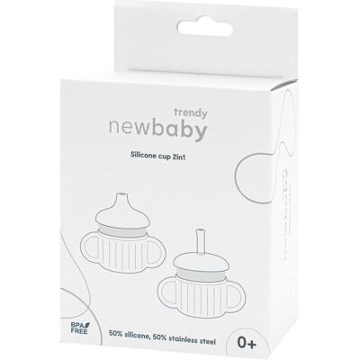 Wiky, Babyflasche, Baby-Silikonbecher 2in1 New Baby beige Wiky, Babyflasche, Baby-Silikonbecher 2in1 New Baby beige