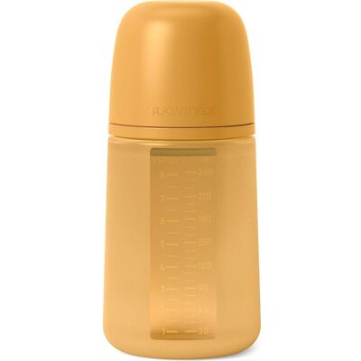 Suavinex, Babyflasche, Schoppen 250ml Silikon senfgelb (240 ml) Suavinex, Babyflasche, Schoppen 250ml Silikon senfgelb (240 ml)