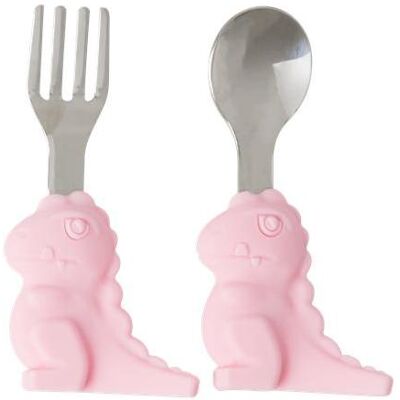 Rice, Kindergeschirr + Kinderbesteck, Stainless Steel Kids Cutlery Pink Rice, Kindergeschirr + Kinderbesteck, Stainless Steel Kids Cutlery Pink