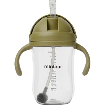 Mininor, Babyflasche, Global - Straw Bottle Tritan 330ml - Moss Green (14253) (330 ml) Mininor, Babyflasche, Global - Straw Bottle Tritan 330ml - Moss Green (14253) (330 ml)