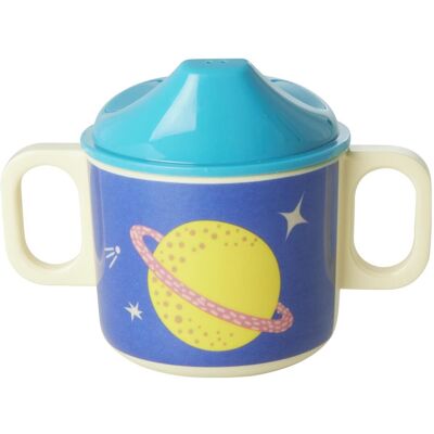 Rice, Kindergeschirr + Kinderbesteck, - 2 Handle Baby Cup - Galaxy Print Rice, Kindergeschirr + Kinderbesteck, - 2 Handle Baby Cup - Galaxy Print