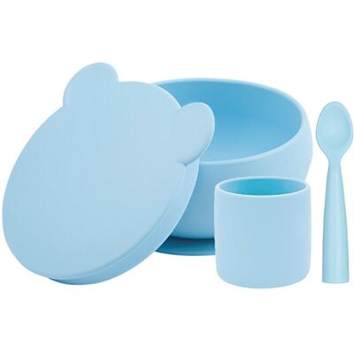 Minikoioi Mineral Blue Kinder-Geschirrset - Unisex Minikoioi Mineral Blue Kinder-Geschirrset - Unisex