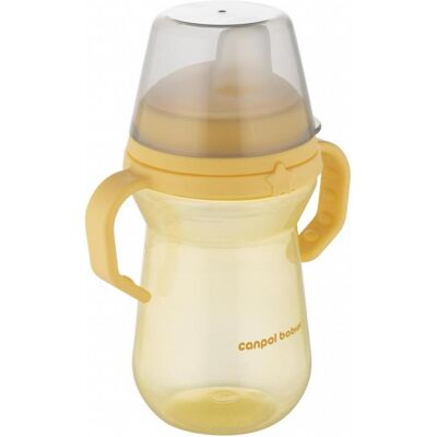 Canpol, Babyflasche, BABIES-Trinkflasche mit Silikontülle, FirstCup, 6 Monate+, 250 ml, gelb, 56/615 gelb (250 ml) Canpol, Babyflasche, BABIES-Trinkflasche mit Silikontülle, FirstCup, 6 Monate+, 250 ml, gelb, 56/615 gelb (250 ml)