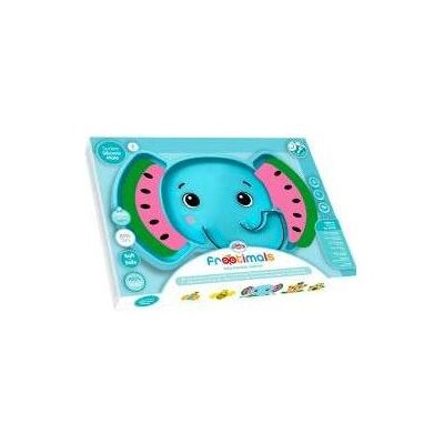 Kids Euroswan, Kindergeschirr + Kinderbesteck, Frootimals Silikonteller Bubba Melephant blau rutschfest Kids Euroswan, Kindergeschirr + Kinderbesteck, Frootimals Silikonteller Bubba Melephant blau rutschfest