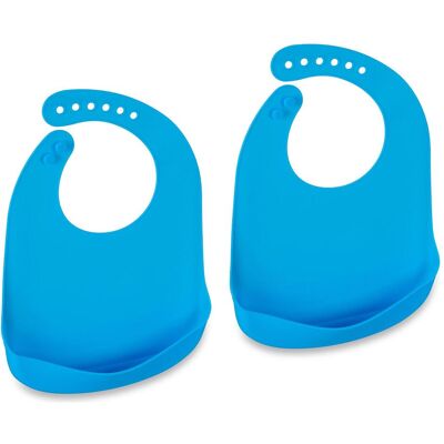 Relaxdays - Silikon-Lätzchen - 2er-Set - Verstellbarer Hals Relaxdays - Silikon-Lätzchen - 2er-Set - Verstellbarer Hals