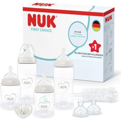 NUK, Babyflasche, First Choice Perfect Start Babyflaschen Geschenkset, 8-teilig NUK, Babyflasche, First Choice Perfect Start Babyflaschen Geschenkset, 8-teilig